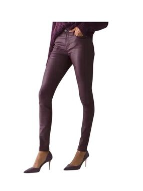 WHBM Skinny Coated Jeans